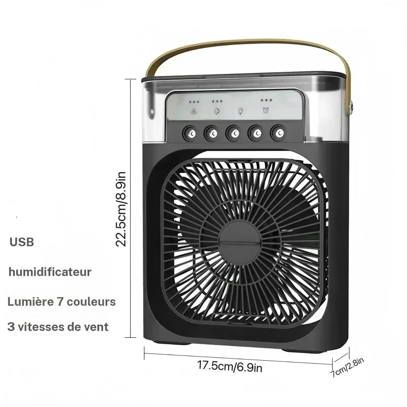 Ventilateur rafraîchisseur d’Air 3-en-1 Noreva- Puissant & Économique