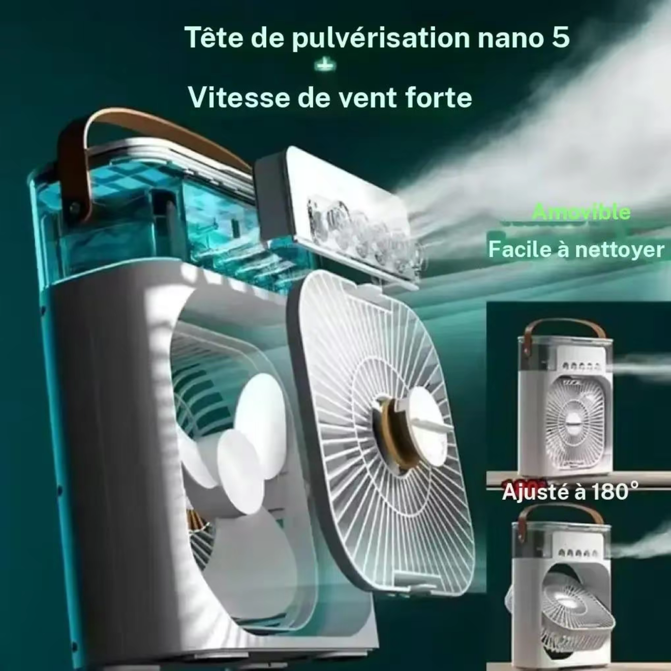 Ventilateur rafraîchisseur d’Air 3-en-1 Noreva- Puissant & Économique