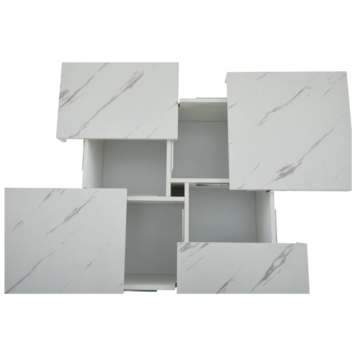 Table basse effet marbre