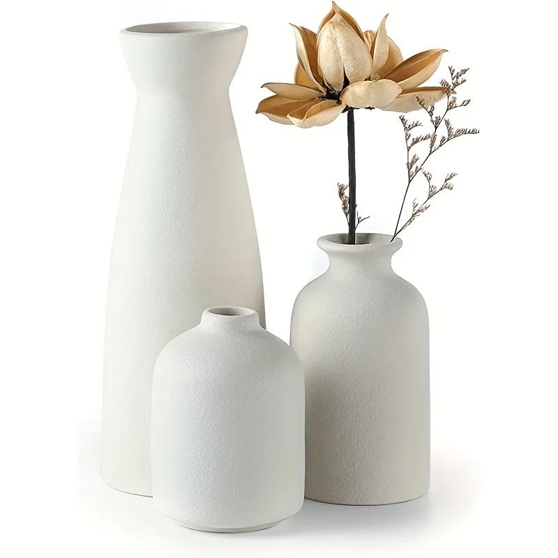 Lot de 3 vases en céramique