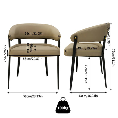 Lot de 2 chaises de salle à manger