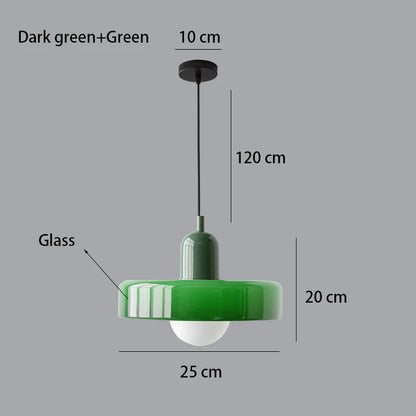 Lampe suspendue contemporaine.